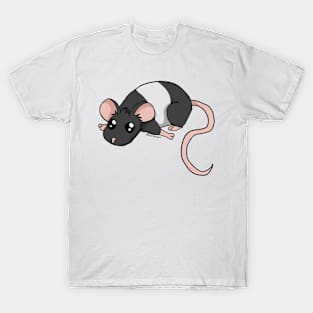 A little Mousie - Black Banded T-Shirt